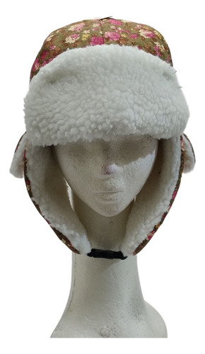 Gorro Aviador Con Piel Dama Juvenil Hot Hat Art 1435