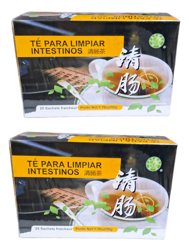 2 Te Para Limpiar Los Intestinos 25 Bol C/u