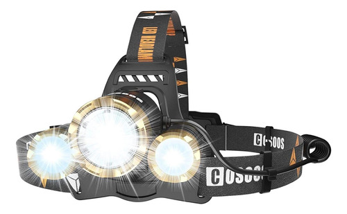 Linterna Led Para Faros Delanteros, Recargable Con Luz De Se