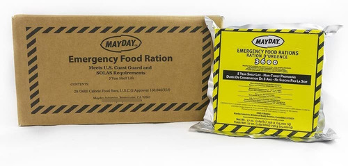 Mayday Barras De Emergencia Para Alimentos, 3600 Calorías De