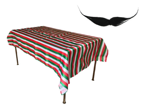 Mantel Para Mesa Rectangular Mexicano Septiemb 2 M + Regalo