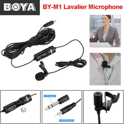 Micrófono Lavalier Omnidireccional De La Boya Para Canon Nik