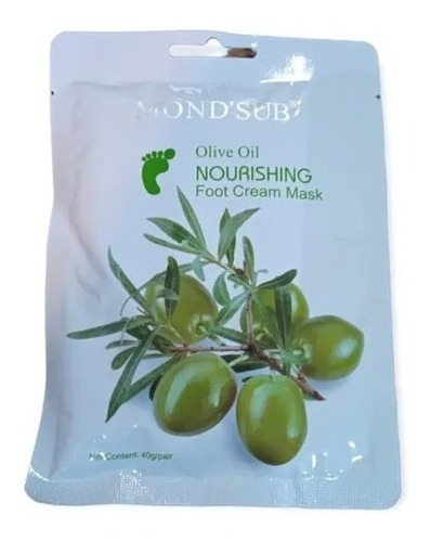 Pack 10 Mascarilla Hidratante De Olive Oil Para Pies Mondsub Tipo de piel Mixta