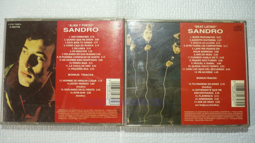 2 Cd Sandro Alma Y Fuego Y Beat Latino / 1997 (Usado)