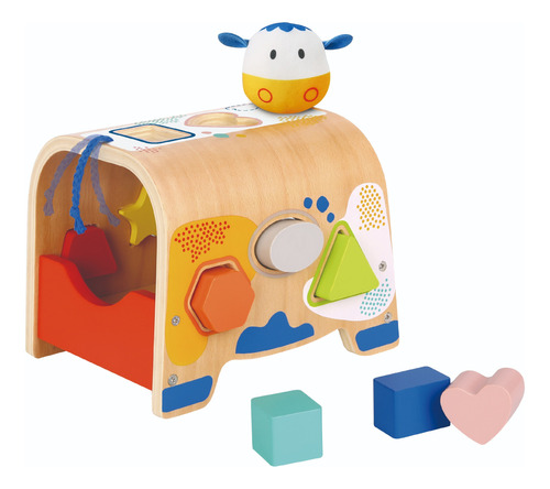 Caja De Clasificacion De Madera Tooky Toy Formas Y Colores 