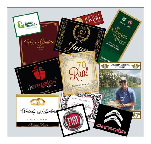 Vinos Personalizados Cumpleaños, Aniversarios Bodas Eventos