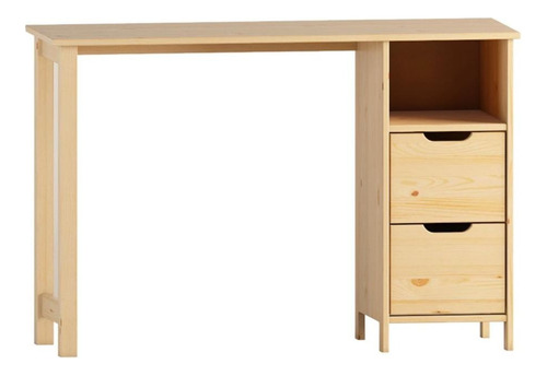 Escritorio De Madera Mueble De Oficina Dormitorio Lf Lcm Color Natural