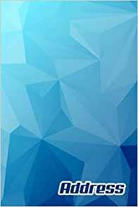 Address Address Book (vol B39) Modern Blue Color Design Glos