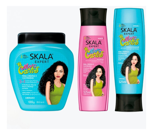 Kit Skala Mais Cachos Shampoo Y Acond + Crema 1 Kg