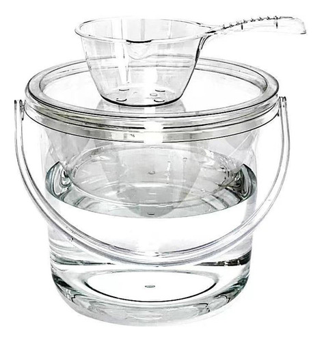 Juego De Cubo De Agua, Cubo De Almacenamiento Claro Con Tapa