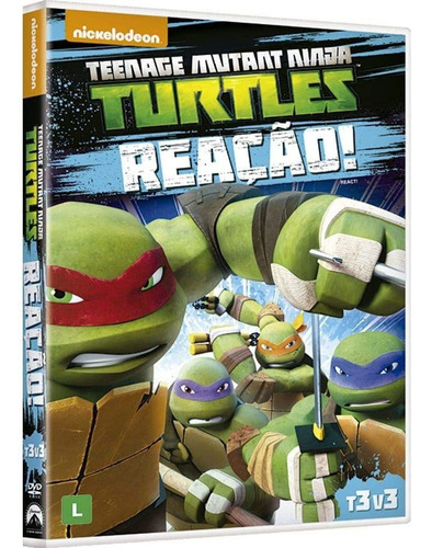 Dvd Teenage Mutant Ninja Turtle  Reação (novo)