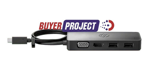 Imagen 2 de 4 de Adaptador Hub Multipuerto Hp Usb-c A Vga Hdmi Usb 3.0 Usb-c