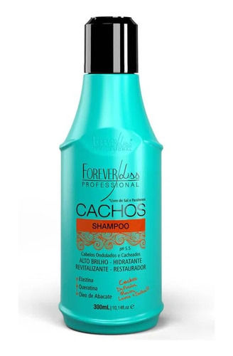 Shampoo Cachos 300ml Forever Liss Crespo Enrolado Cacheado
