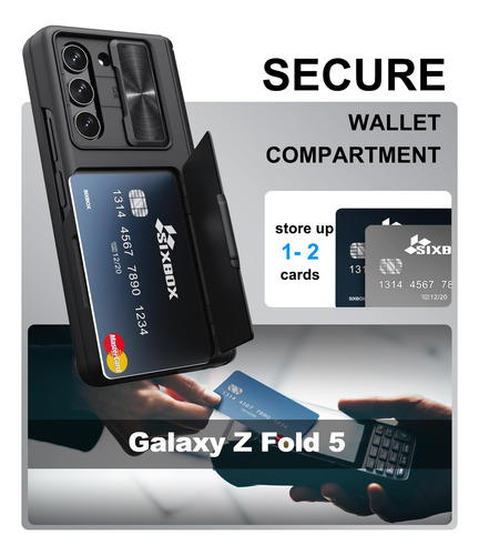 Capa Para Samsung Galaxy Z Fold 5 Sixbox Com Suporte E Cartã