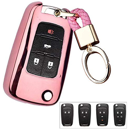 Royalfox(tm 2 3 4 5 Buttons Tpu Flip Remote Key Fob Case Cov