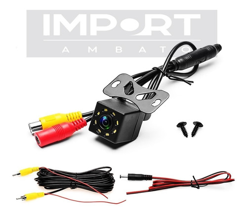 Imagen 1 de 1 de Cámara De Retro Cuadrada 8 Led Para Auto Universal