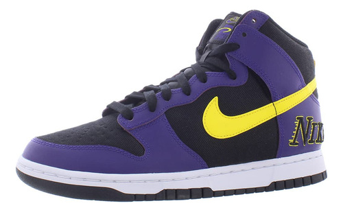 Nike Dunk High Emb Lakers Para Hombre Negro Amarillo Opti