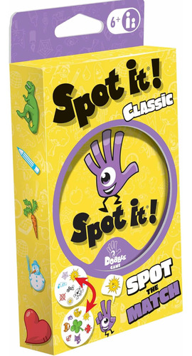 Spot It! Mini Juego De Cartas Clásico Para Niños 6 Adelante