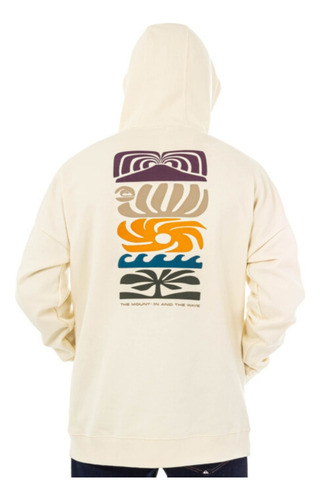 Buzo Canguro Quiksilver Garment Dye