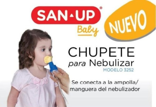 Imagen 2 de 7 de Chupete Para Nebulizador San Up Modelo 3252 Mundo Manias