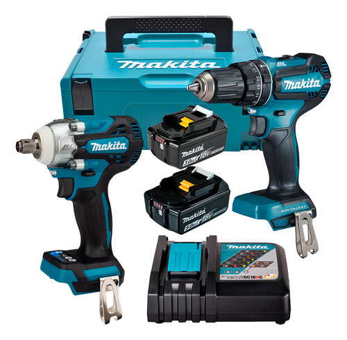 Kit Parafusadeira Chave Impacto 18v Dhp485 Dtw300 Makita