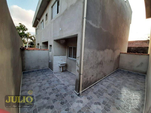 Entrada A Partir De R$ 20 Mil E Saldo Financiado!sobrado Com 2 Suítes, 68 M² Por R$ 204.000 - America - Mongaguá/sp - So0862