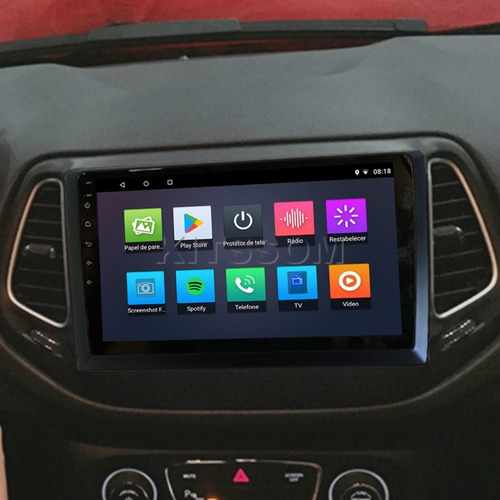 Multimídia Jeep Compass 2017 2018 2019 2020 2021 V2 Carplay