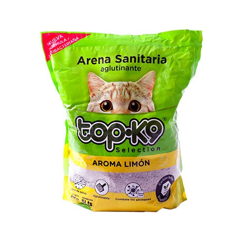 Arena Aglutinante Top-k9 Saco 4 Kg Limon