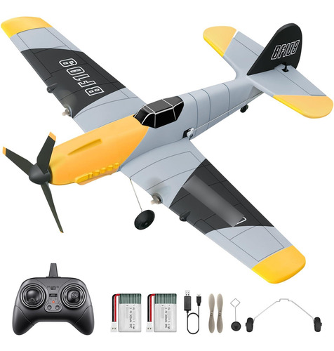 Avión Rc Hawk S Work Bf-109 3 Canales Listo Para Volar Color