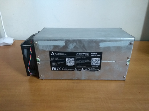 Mineradora Criptomoeda Avalon 6 3,5 Th/s Sha256 Bitcoin