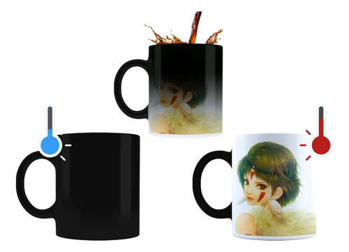 La Princesa Mononoke San Taza Magica Tu Propio Estilo Negro