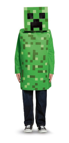 Disfraz Talla Medium(7-8) Para Niño, Minecraft Creeper