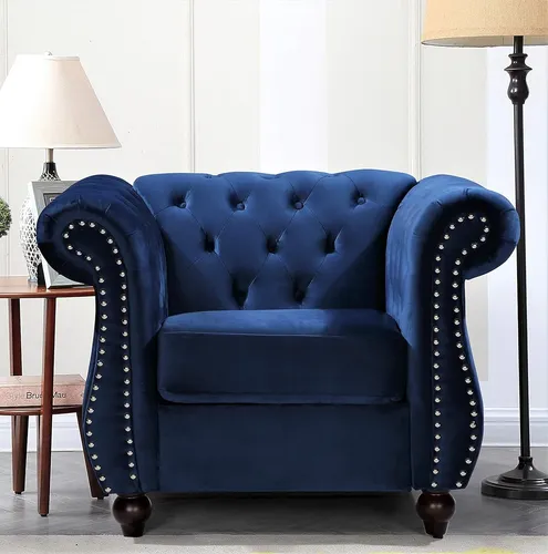 Feinstein - Sofá Chesterfield De Terciopelo Moderno