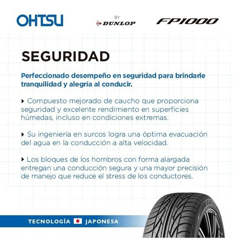 Neumático Ohtsu 235 45 R17 Scirocco Passat Accord Mondeo