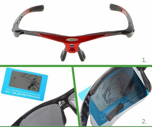 Imagem 8 de 9 de Óculos Rockbros Bicicleta Ciclismo Bike Polarizado 5 Lentes