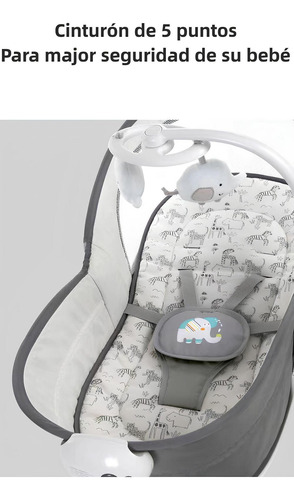 Cuna Moisés Y Columpio Con Vibración 2 En 1 Lubabycas Morada