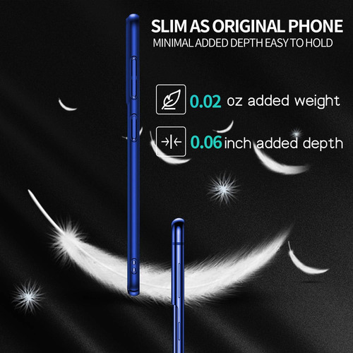 Funda Ultras Fina Rigida Para Xiaomi Redmi 6a Azul Lisa