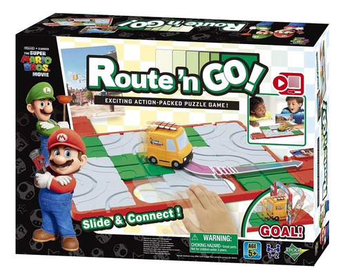 Jogo De Mesa Super Mario Bros. Movie Route'n Go! Epoch Games Epoch 7465