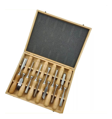 Juego De Formones Madera Gubia Carpintero Tallado 12pzs