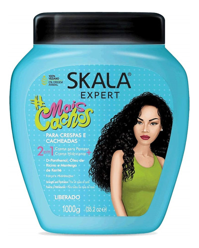 Skala Mais Cachos - Crema Para El Cabello, Paquete De 1