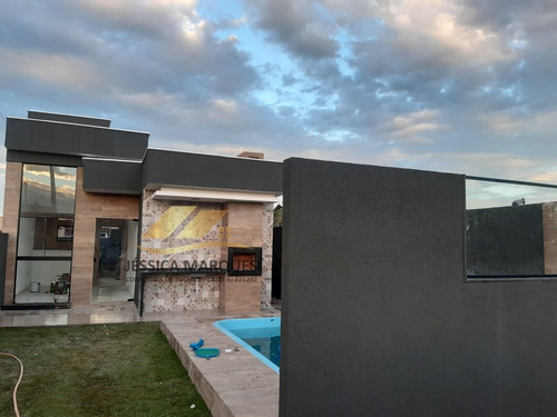 Imagem 3 de 13 de Casa 2 Quartos, Área Gourmet E Piscina Em Unamar - Cf - 082