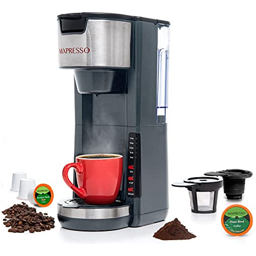 Mixpresso Single Serve 2 En 1 Coffee Brewer K-cup 196wh