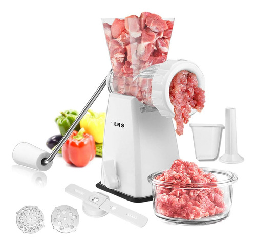 Picadora De Carne Manual Con Cuchillas De Acero Inoxidable B