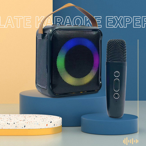 Altavoz Bluetooth Con Micrófono Portátil Karaoke
