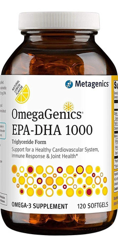 Metagenics Omegagenics Epa-dha 1000 Mg - Suplemento Diario D