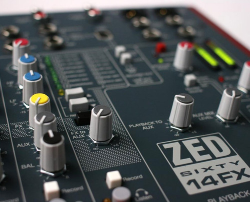 Imagen 4 de 5 de Mixer Consola Allen & Heath Zed60-14fx Usb Garantia Oficial