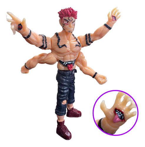 Sukuna Jujutsu Kaisen Figura Articulada Templo Del Mal Jk