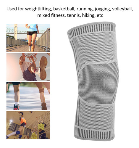 Para 1 Par Mangas De Soporte De Rodilla De Doble Cara Heat