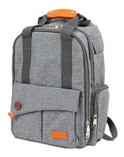Mochila Maternal Carestino Roma Cambiador Completo Gris