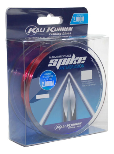 Linha Kalikunnan Spike 0,16mm 4,20kg Monofilamento 2000m Red